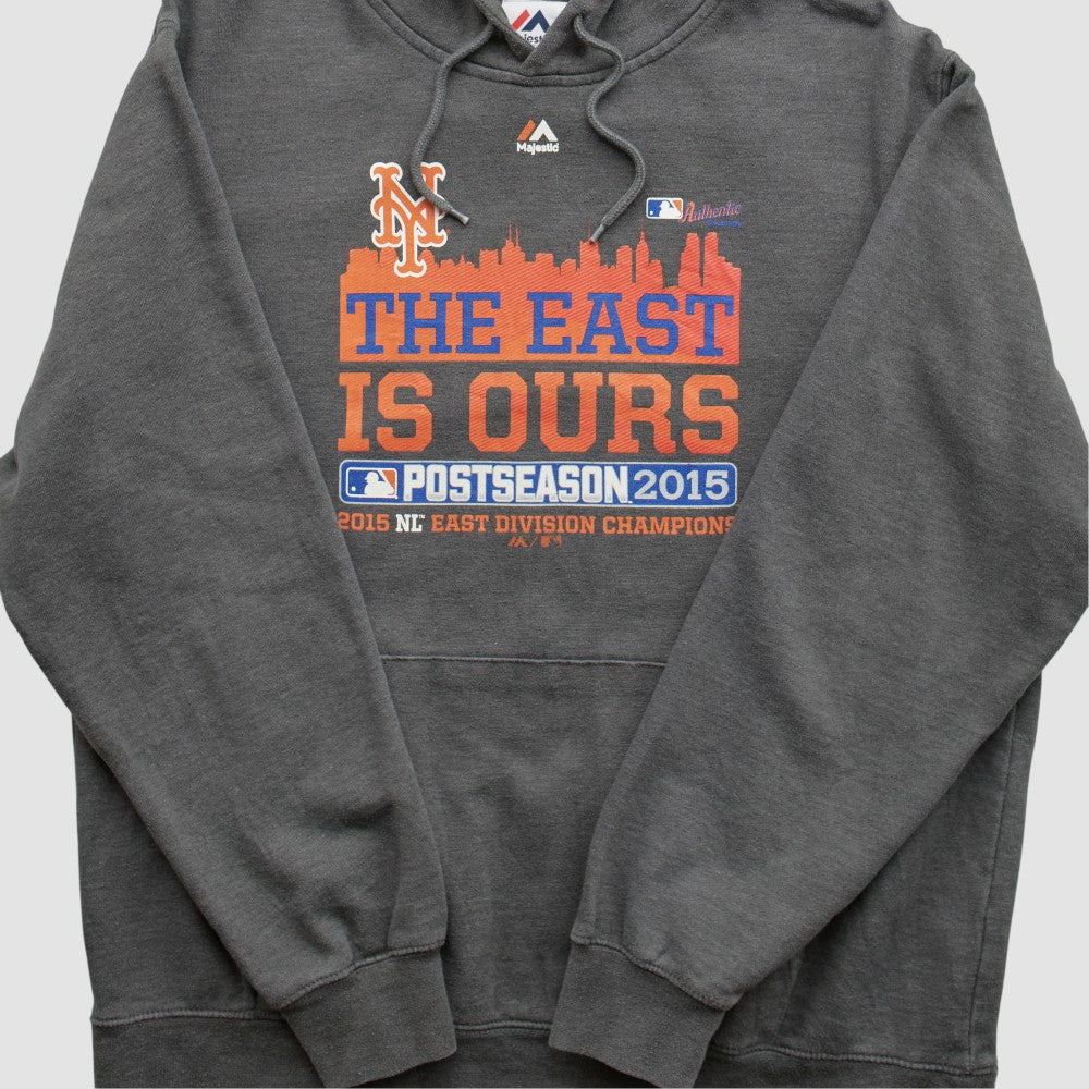 New York Mets Majestic 2015 Hooded Pullover Sweatshirt - MLB Pullover