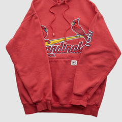 St. Louis Cardinals Stitches 2000s Hooded Pullover Sweatshirt - MLB Pullover