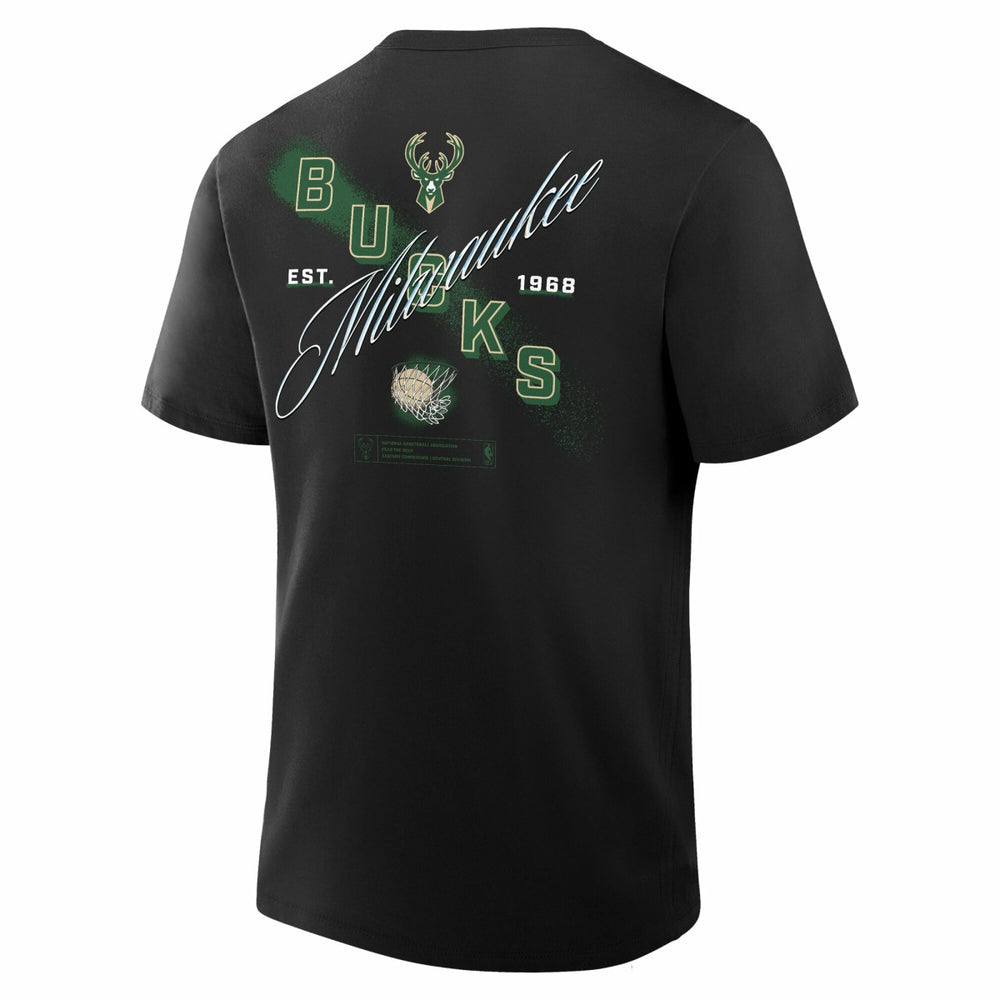 Black Milwaukee Bucks SOS T-Shirt | NBA