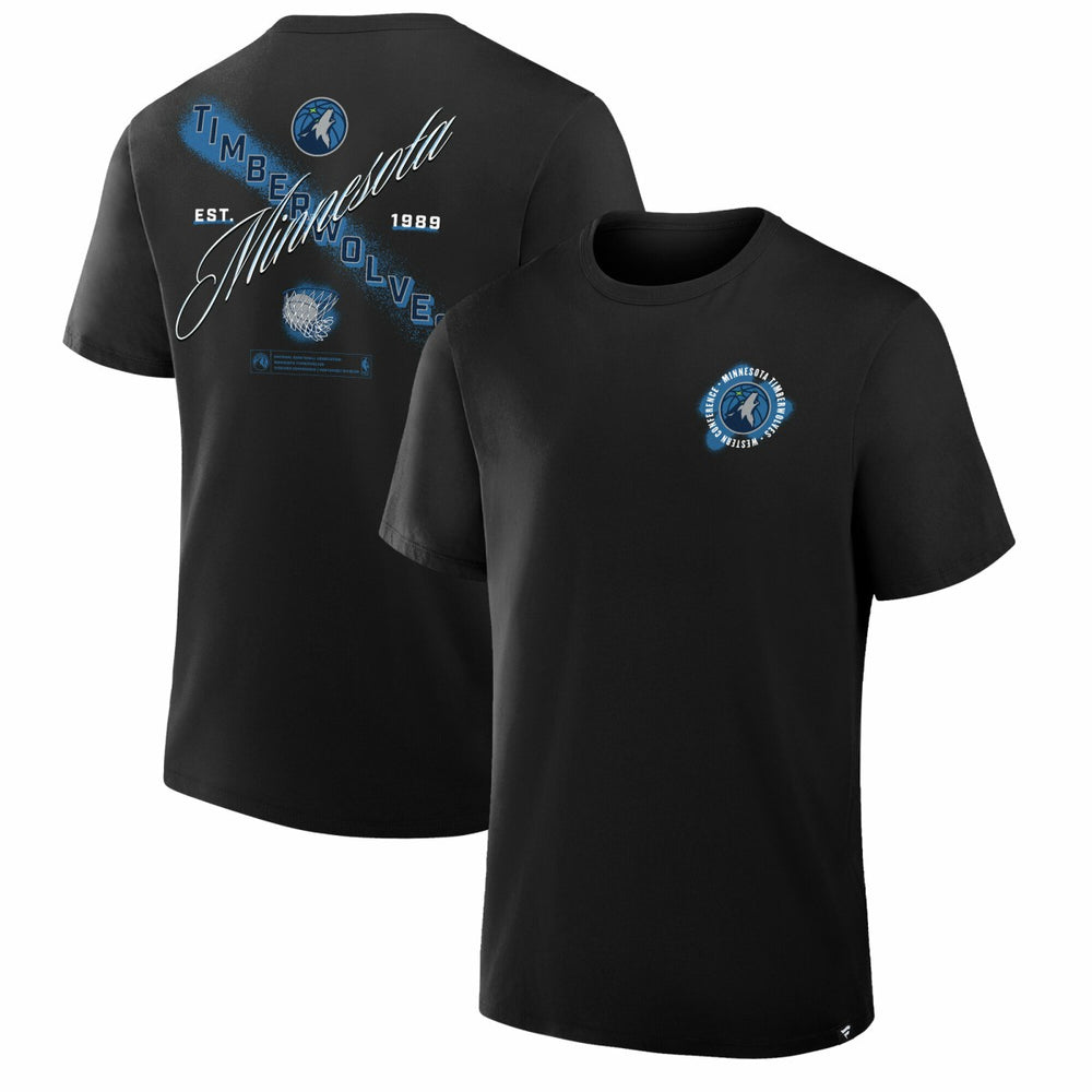 Black Minnesota Timberwolves SOS T-Shirt | NBA