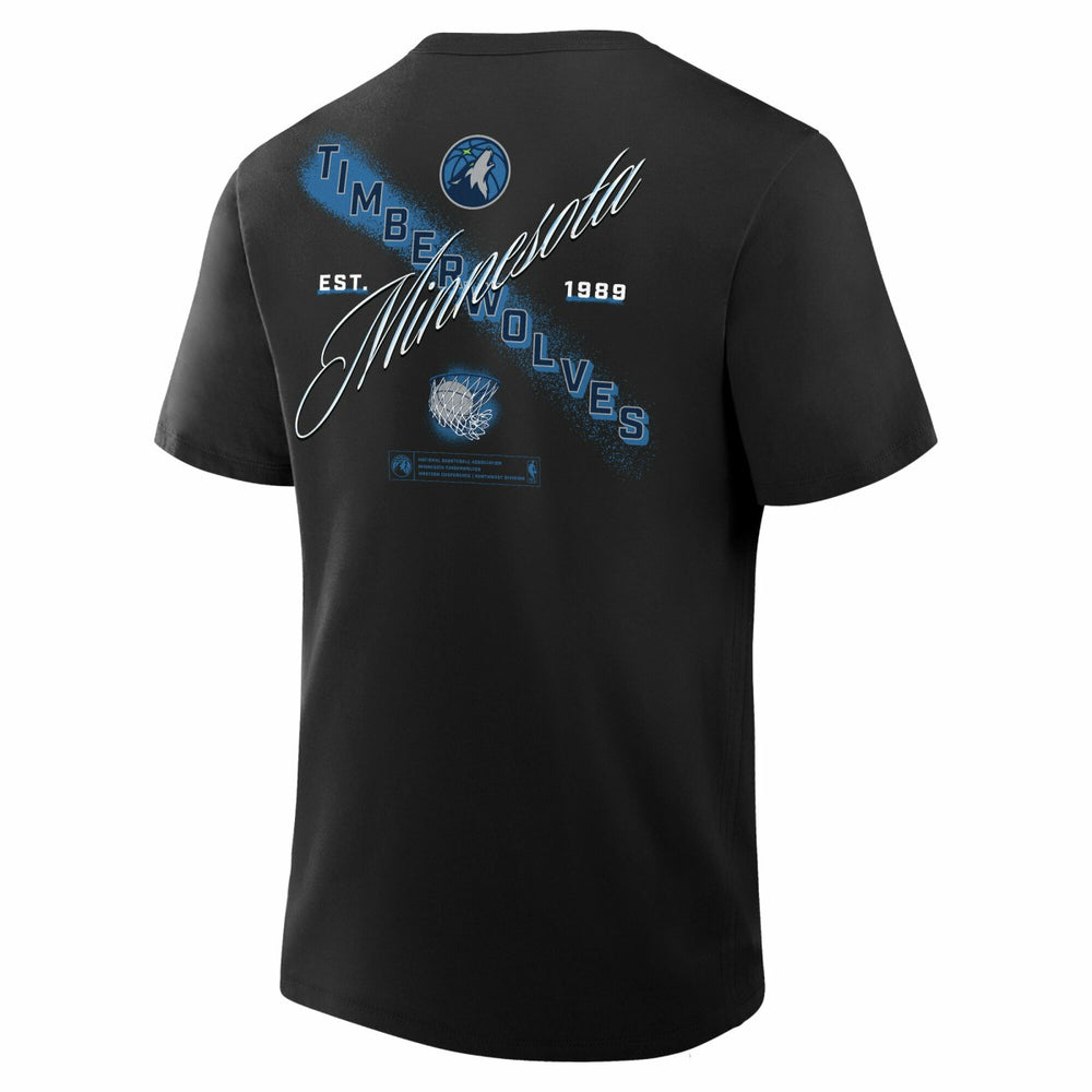 Black Minnesota Timberwolves SOS T-Shirt | NBA