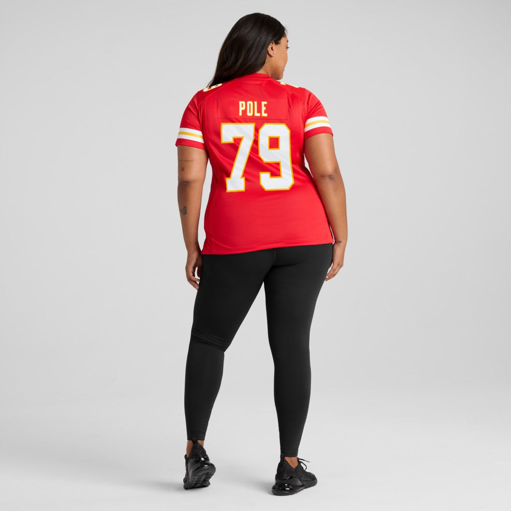 Kansas City Chiefs Esa Pole  Women's Team Game Jersey | NFL Outlet