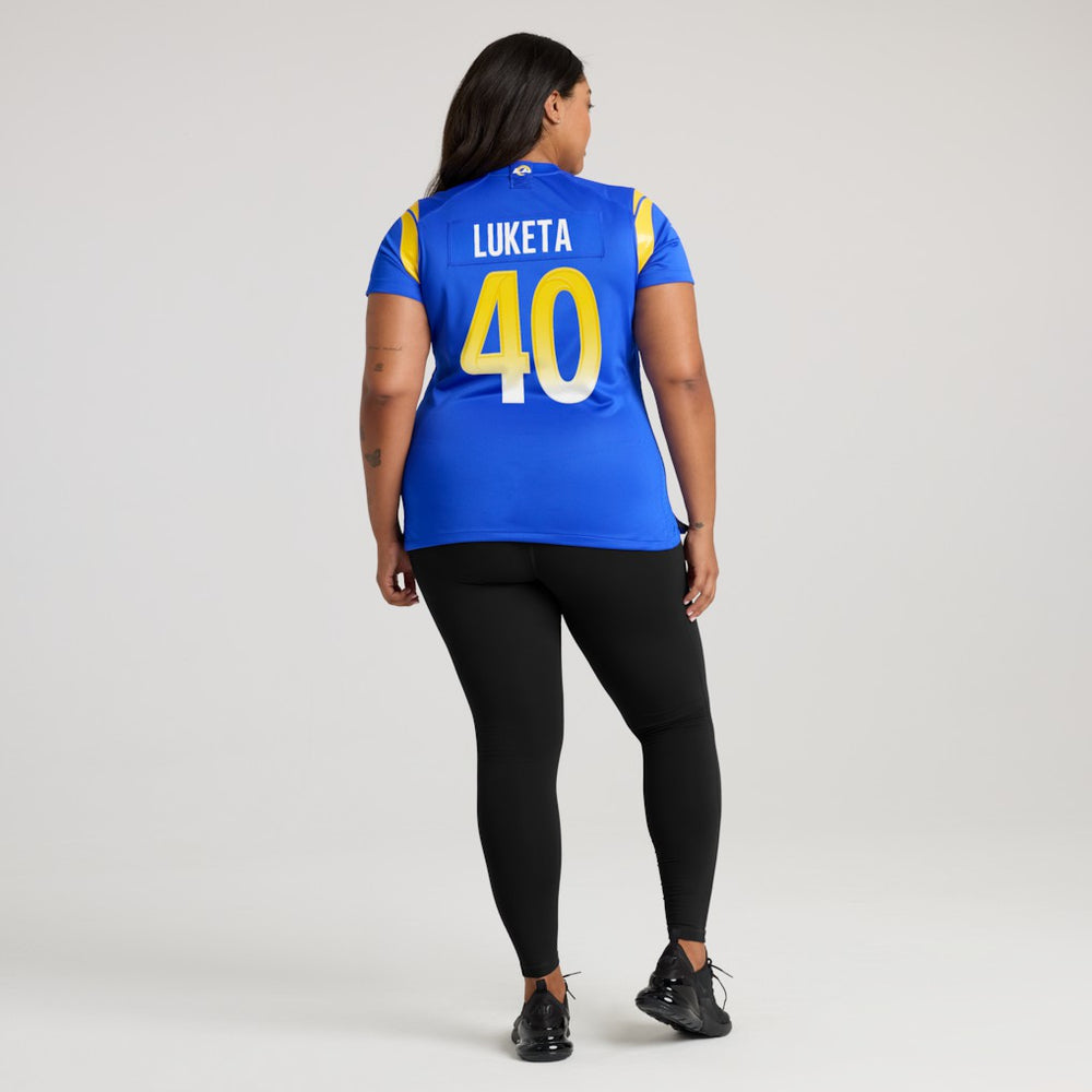 Los Angeles Rams Jesse Luketa  Women's Team Game Jersey | NFL US