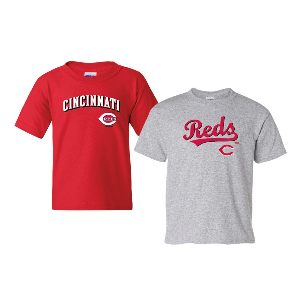 Cincinnati Reds Soft as a Grape Youth 2-Pack Logo T-Shirt Set - MLB T-shirts