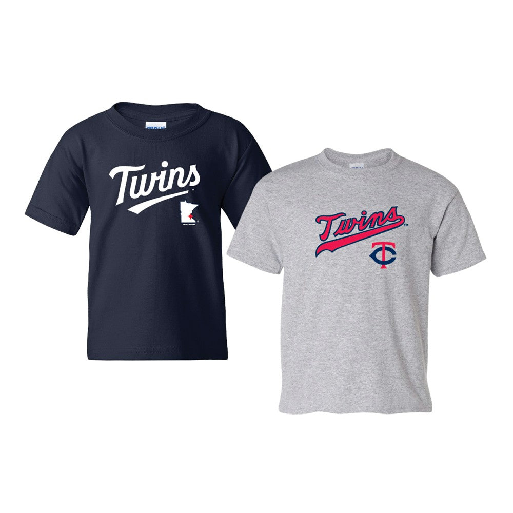 Minnesota Twins Soft as a Grape Youth 2-Pack Logo T-Shirt Set - MLB T-shirts