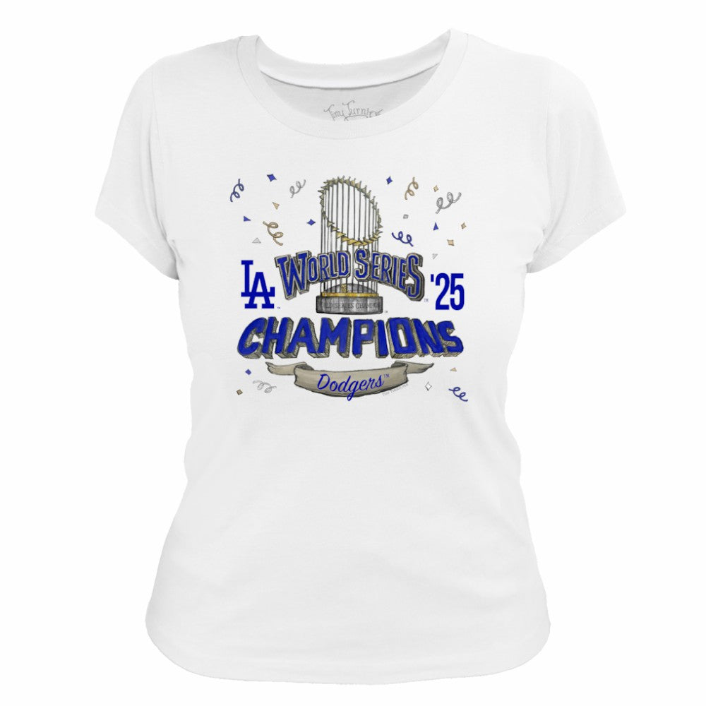 Los Angeles Dodgers Tiny Turnip Women's 2025 World Series Champions Parade T-Shirt - MLB T-shirts