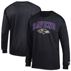 Baltimore Ravens Arch Over Logo Long Sleeve T-Shirt | NFL Sale