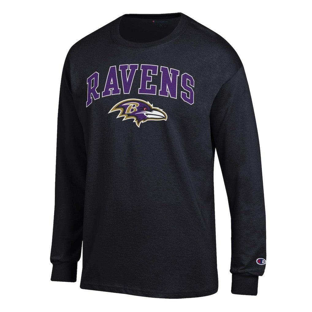 Baltimore Ravens Arch Over Logo Long Sleeve T-Shirt | NFL Sale