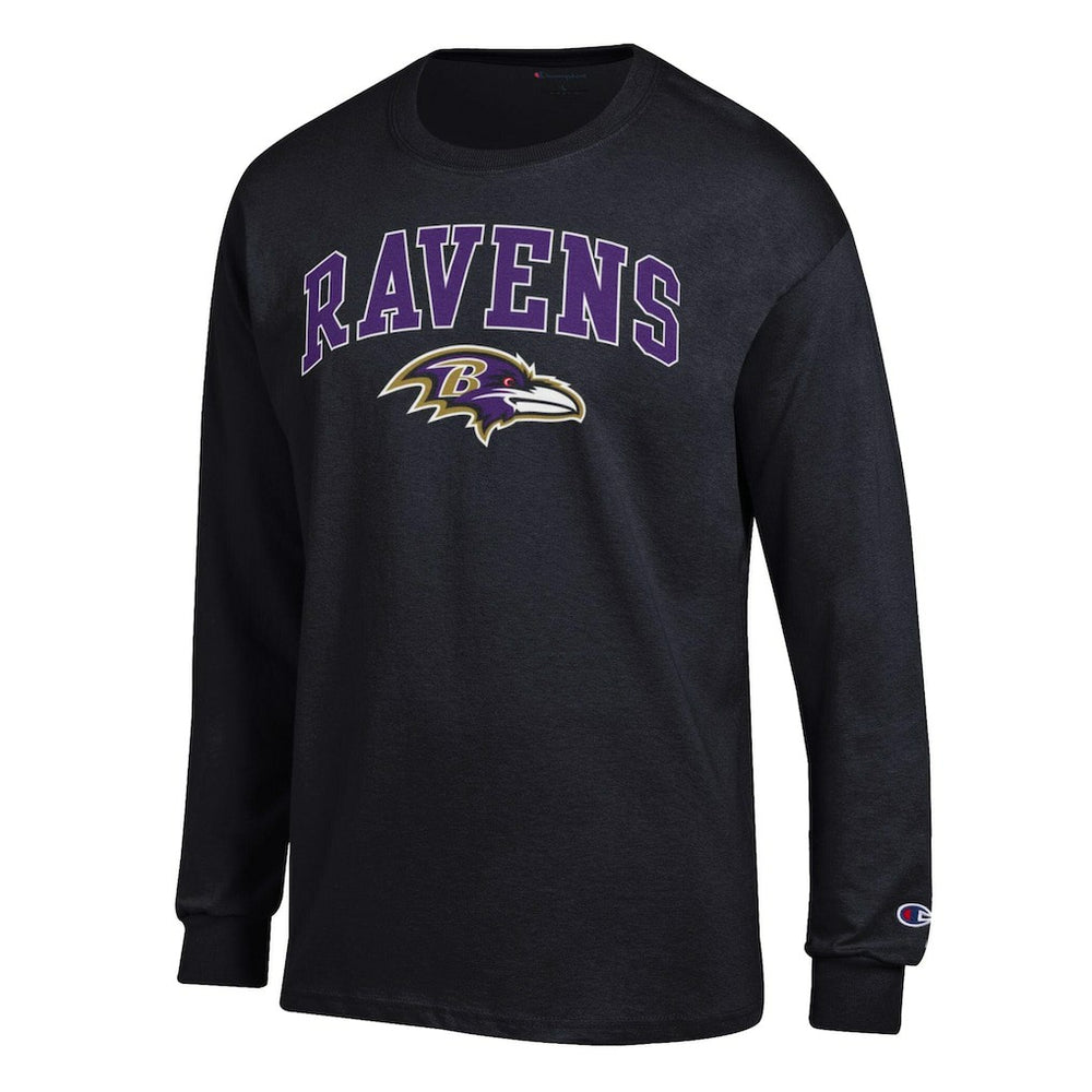 Baltimore Ravens Arch Over Logo Long Sleeve T-Shirt | NFL Sale