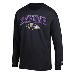 Baltimore Ravens Arch Over Logo Long Sleeve T-Shirt | NFL Sale
