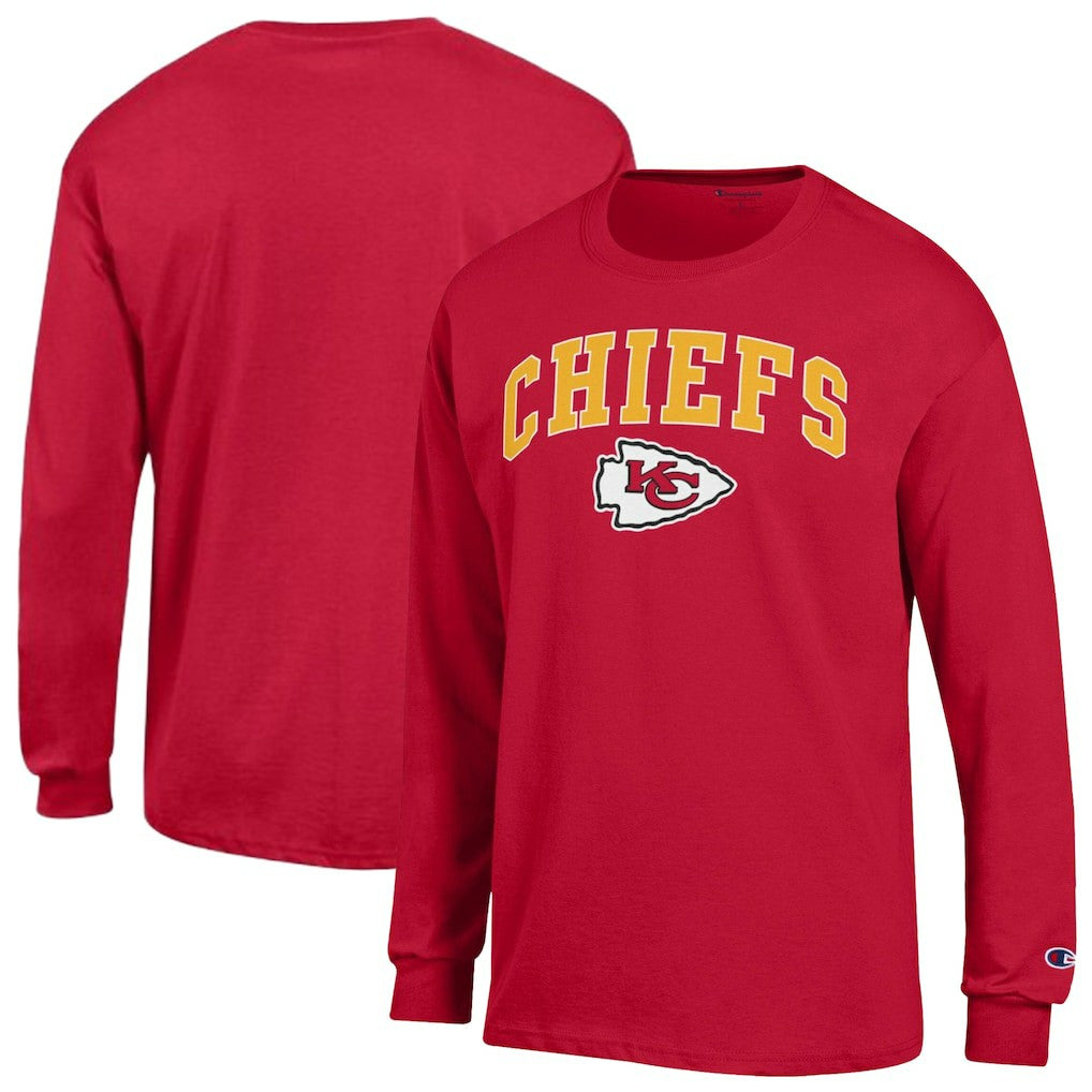 Kansas City Chiefs Arch Over Logo Long Sleeve T-Shirt | NFL Hot