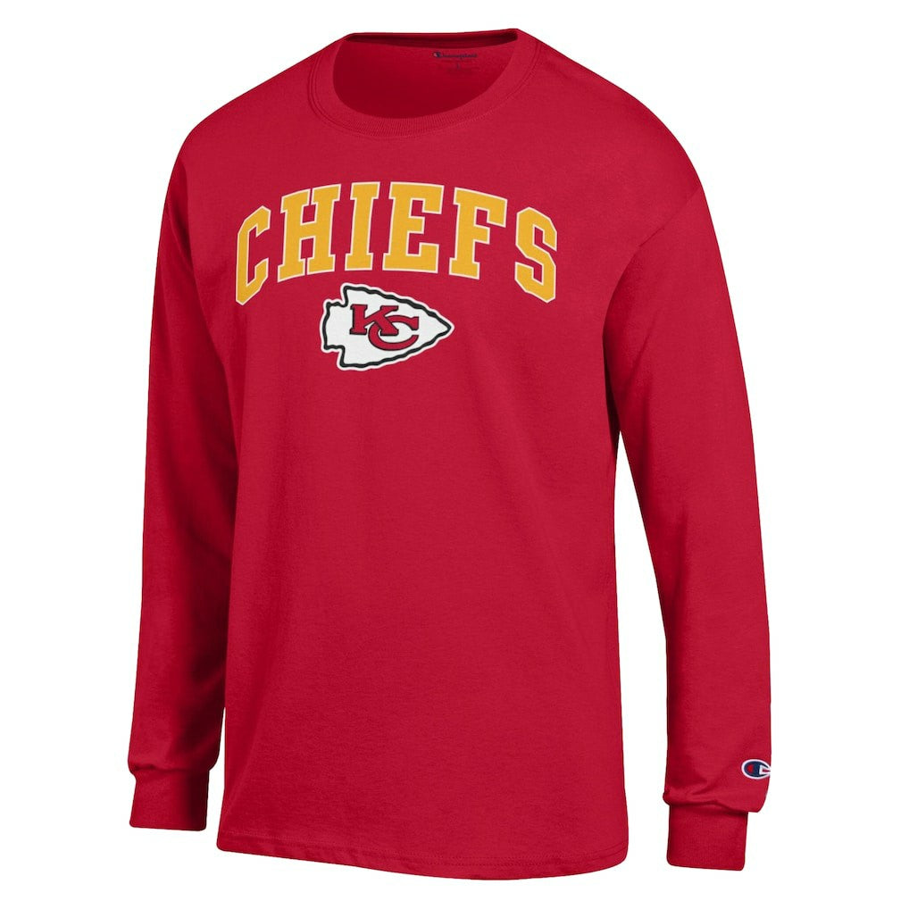 Kansas City Chiefs Arch Over Logo Long Sleeve T-Shirt | NFL Hot