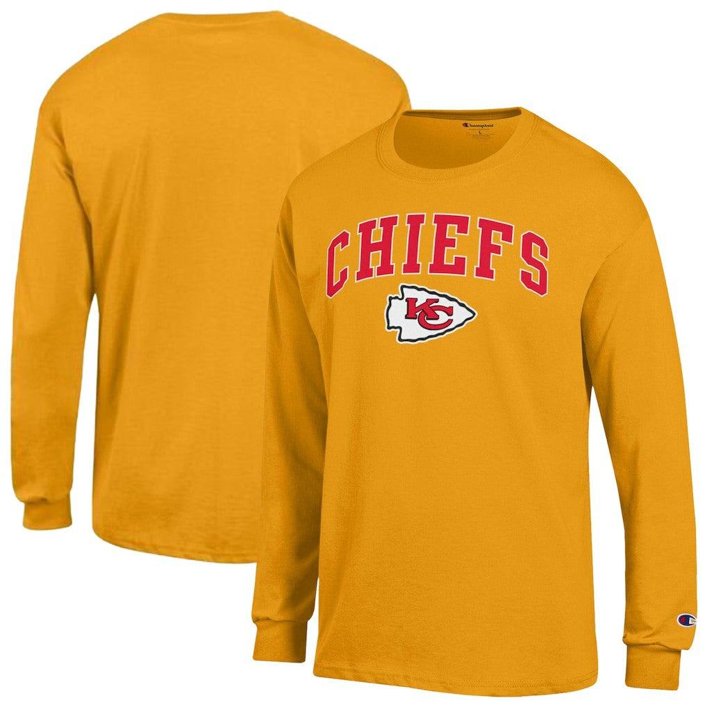 Kansas City Chiefs Arch Over Logo Long Sleeve T-Shirt | NFL Hot