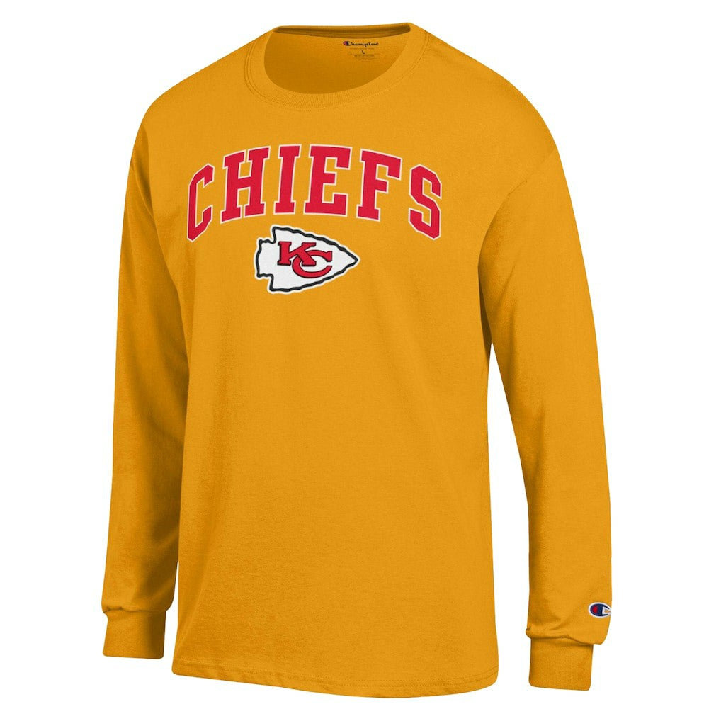 Kansas City Chiefs Arch Over Logo Long Sleeve T-Shirt | NFL Hot