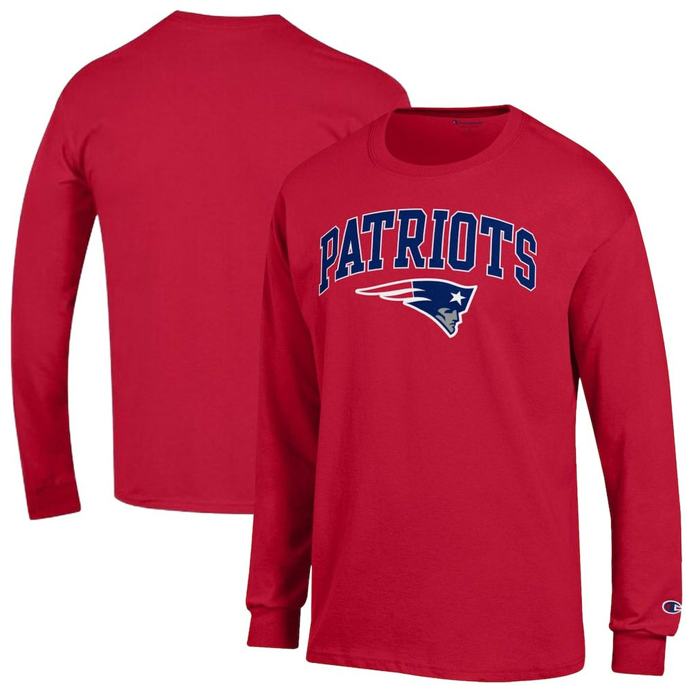 New England Patriots Arch Over Logo Long Sleeve T-Shirt | NFL Sale