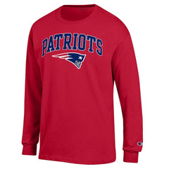 New England Patriots Arch Over Logo Long Sleeve T-Shirt | NFL Sale