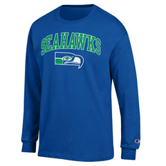 Seattle Seahawks Arch Over Logo Long Sleeve T-Shirt | NFL New