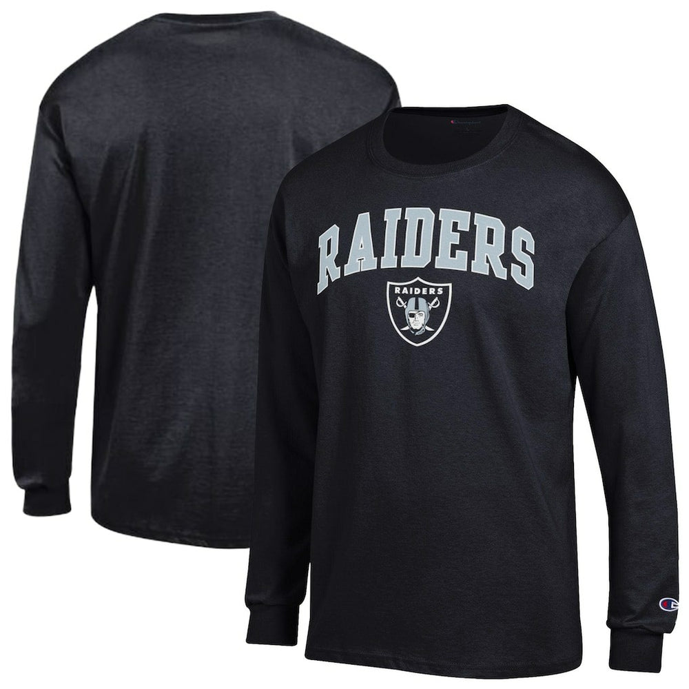 Las Vegas Raiders Arch Over Logo Long Sleeve T-Shirt | NFL New