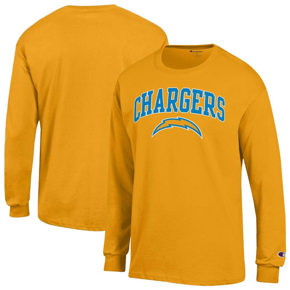 Los Angeles Chargers Arch Over Logo Long Sleeve T-Shirt | NFL Hot