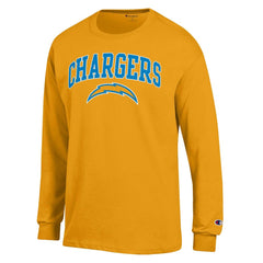 Los Angeles Chargers Arch Over Logo Long Sleeve T-Shirt | NFL Hot