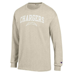 Los Angeles Chargers White Ink Jersey Long Sleeve T-Shirt | NFL Hot