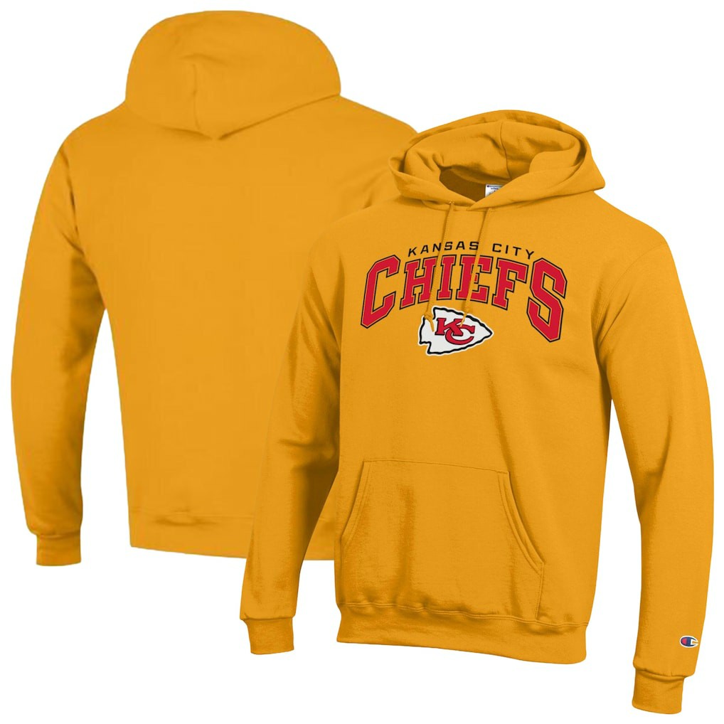 Kansas City Chiefs Powerblend Arch over Logo Hoodie | NFL Discount
