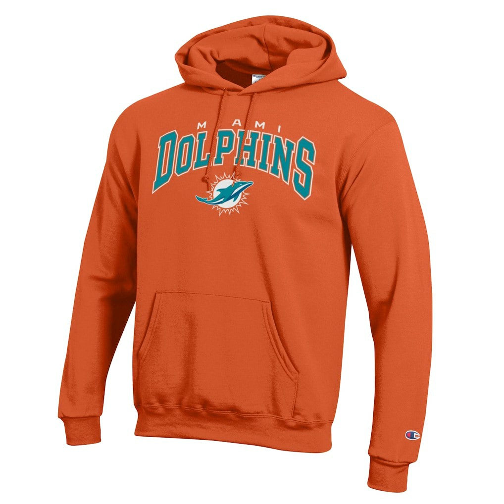 Miami Dolphins Powerblend Arch over Logo Hoodie | NFL Sale