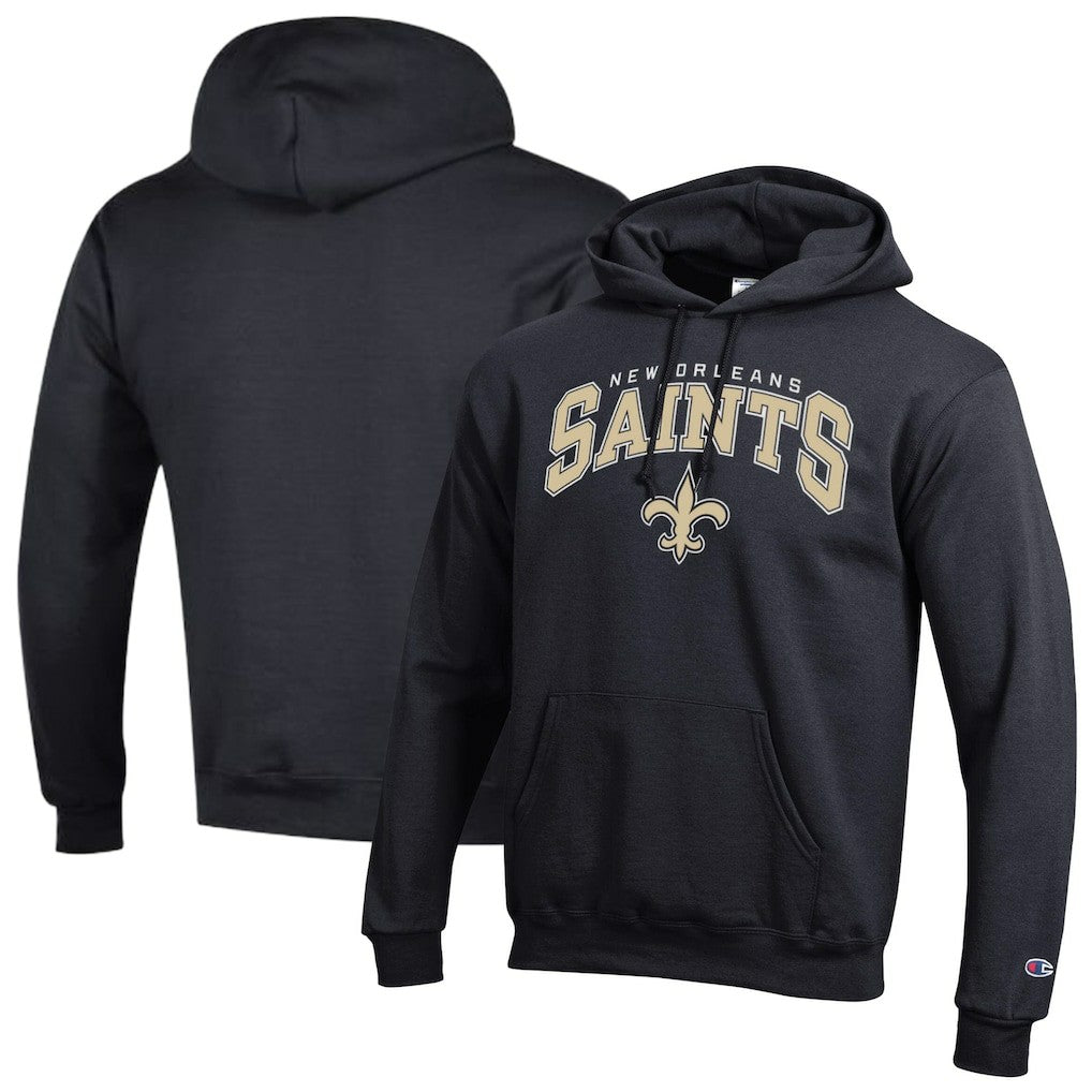 New Orleans Saints Powerblend Arch over Logo Hoodie | NFL Hot