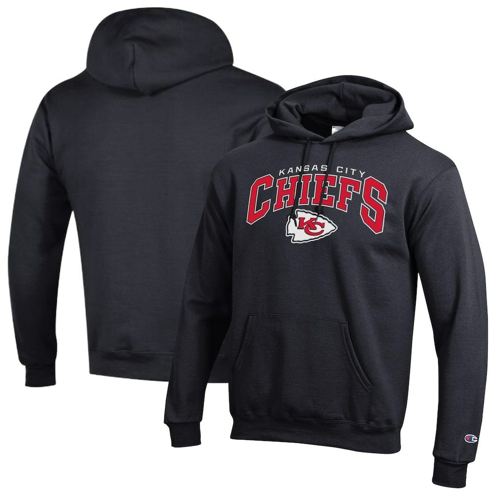 Kansas City Chiefs Powerblend Arch over Logo Hoodie | NFL Outlet