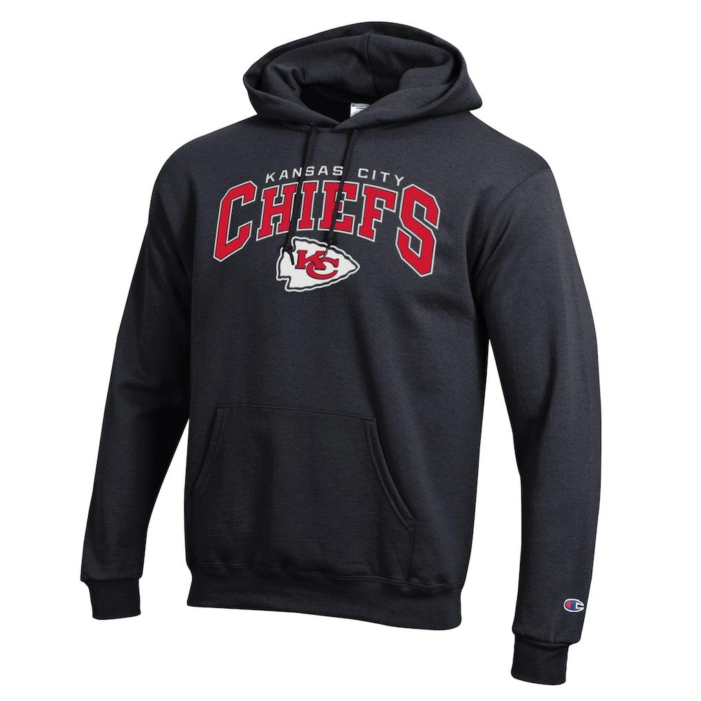 Kansas City Chiefs Powerblend Arch over Logo Hoodie | NFL Outlet