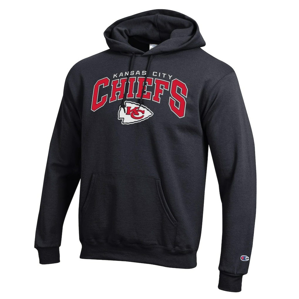 Kansas City Chiefs Powerblend Arch over Logo Hoodie | NFL Outlet