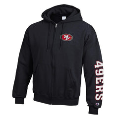 San Francisco 49ers Powerblend Fleece Full-Zip Hoodie | NFL Discount