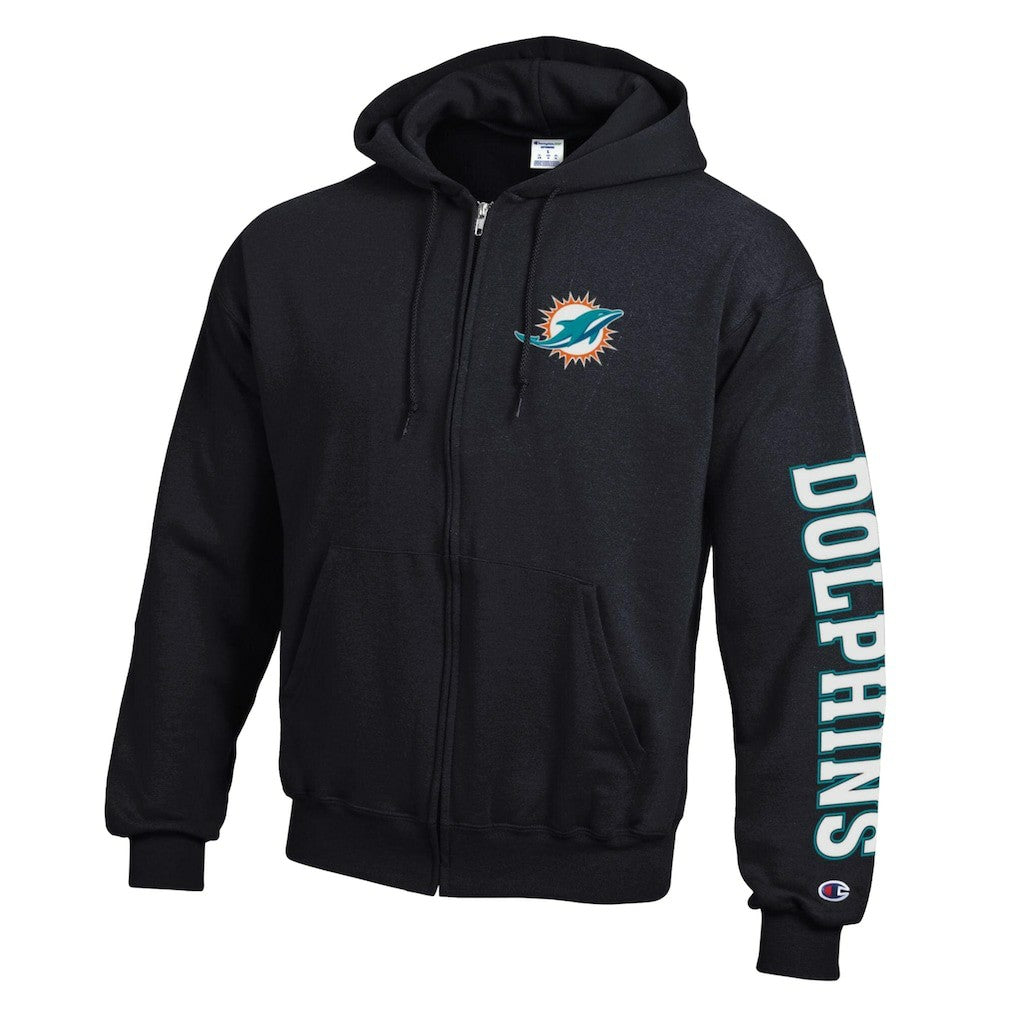 Miami Dolphins Powerblend Fleece Full-Zip Hoodie | NFL Online