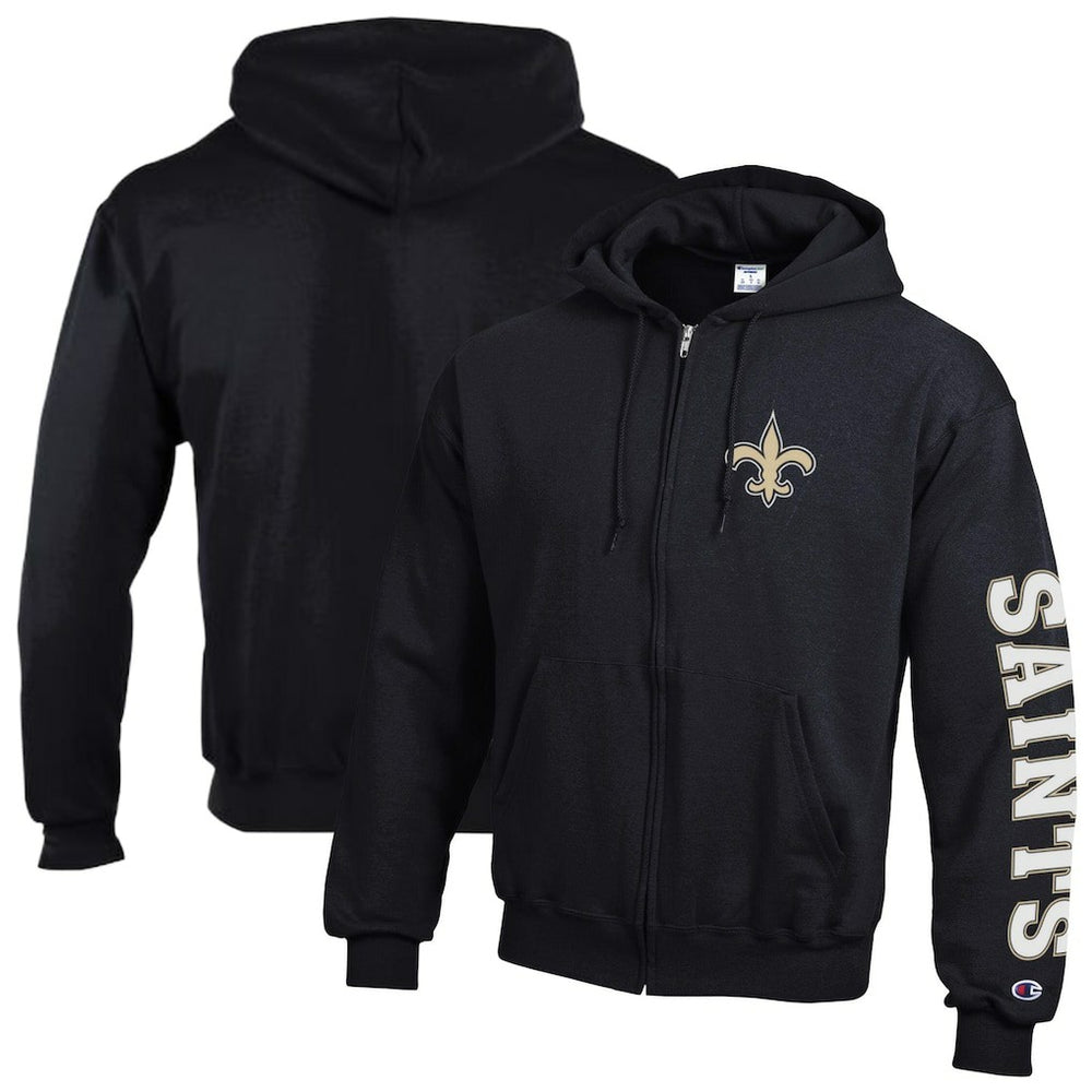 New Orleans Saints Powerblend Fleece Full-Zip Hoodie | NFL Near me