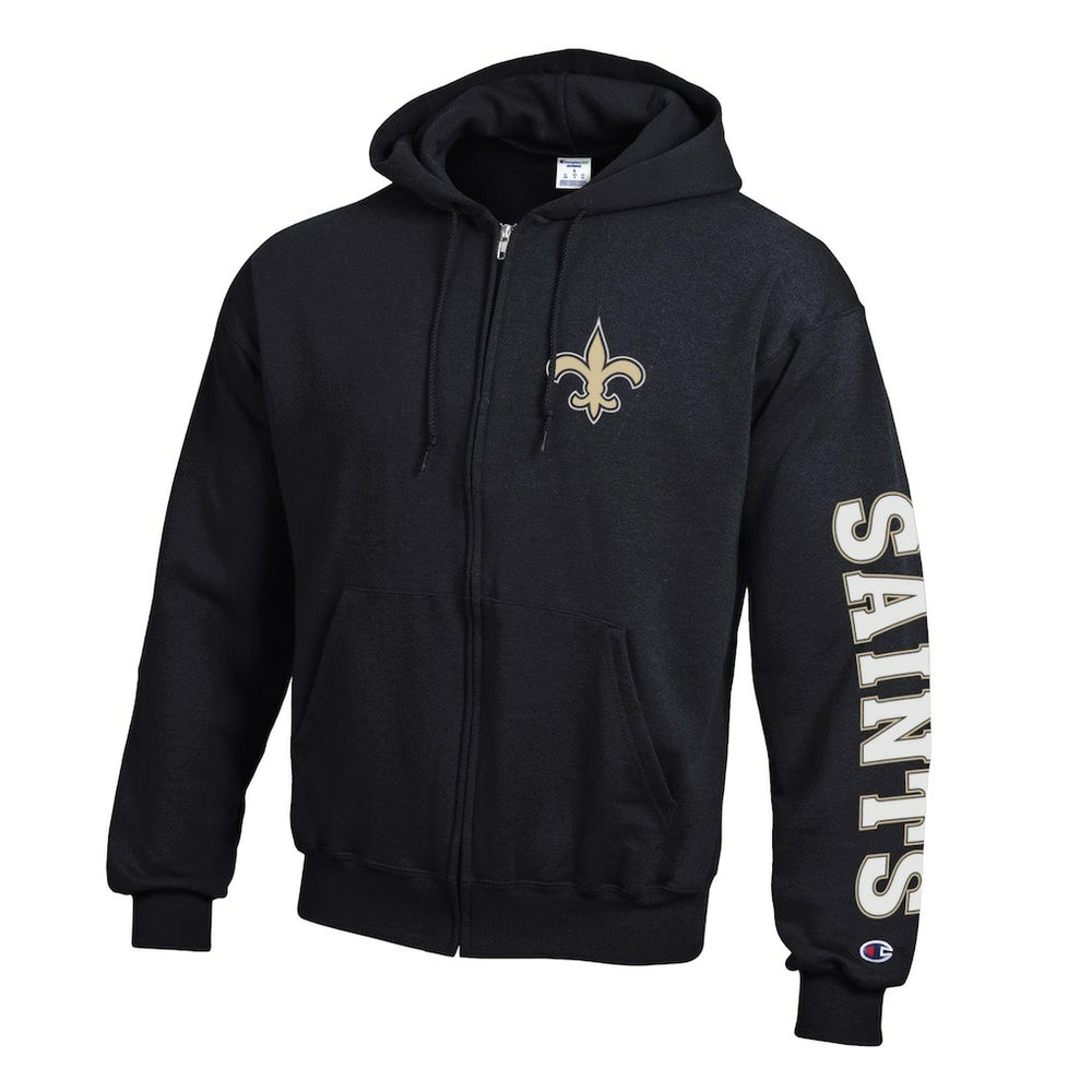 New Orleans Saints Powerblend Fleece Full-Zip Hoodie | NFL Near me