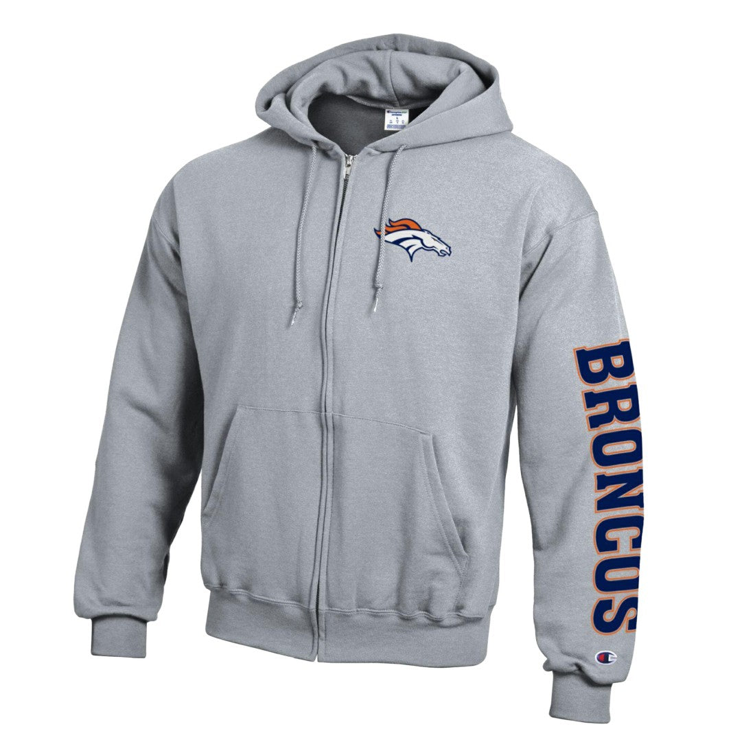 Denver Broncos Powerblend Fleece Full-Zip Hoodie | NFL Hot