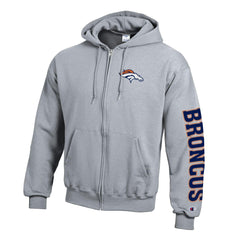 Denver Broncos Powerblend Fleece Full-Zip Hoodie | NFL Hot