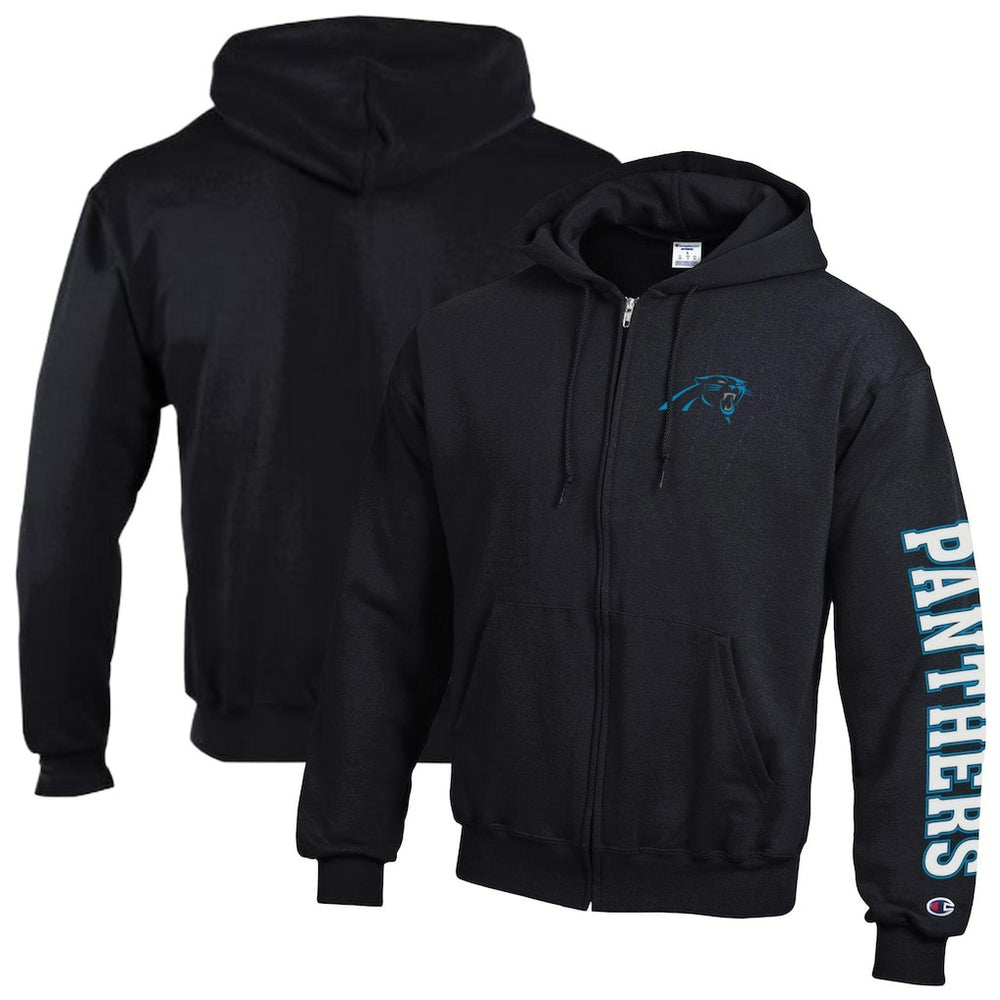 Carolina Panthers Powerblend Fleece Full-Zip Hoodie | NFL New