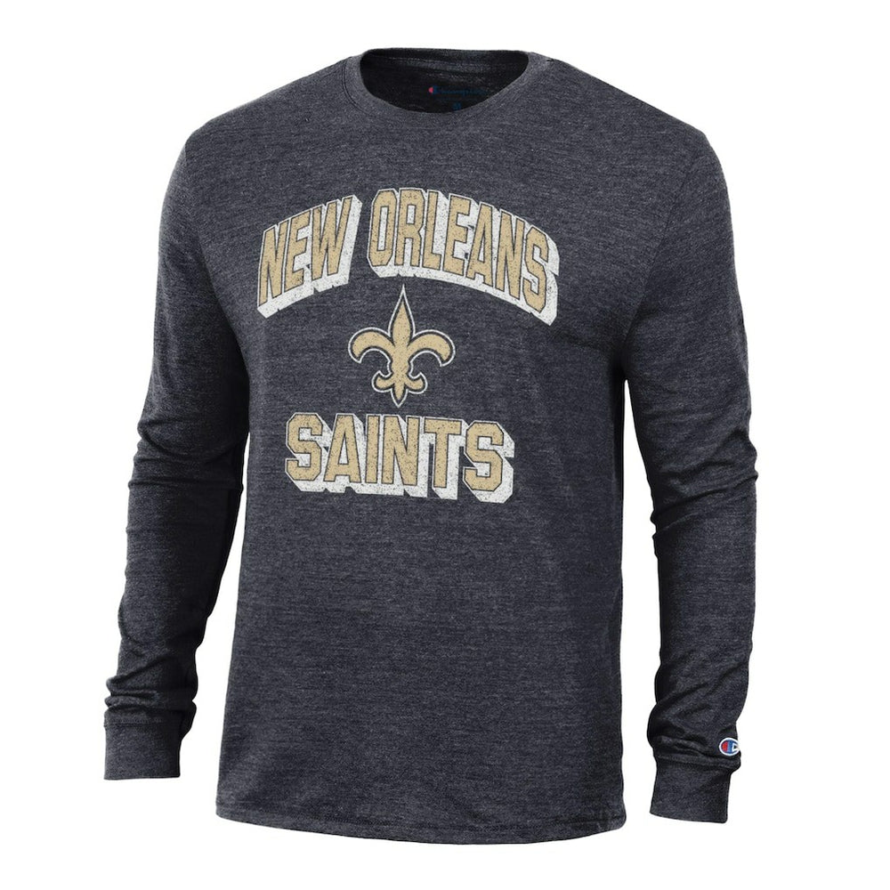 New Orleans Saints Ultimate Tri-Blend Long Sleeve T-Shirt | NFL Discount