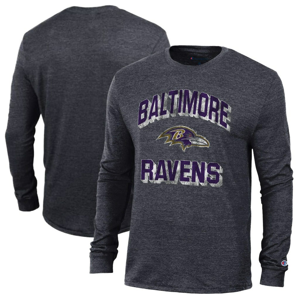 Baltimore Ravens Ultimate Tri-Blend Long Sleeve T-Shirt | NFL New