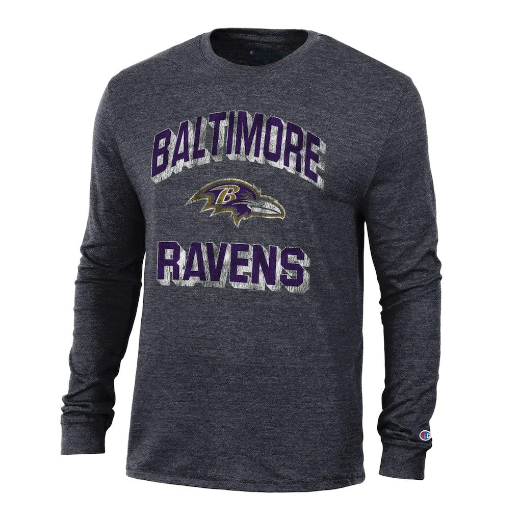 Baltimore Ravens Ultimate Tri-Blend Long Sleeve T-Shirt | NFL New