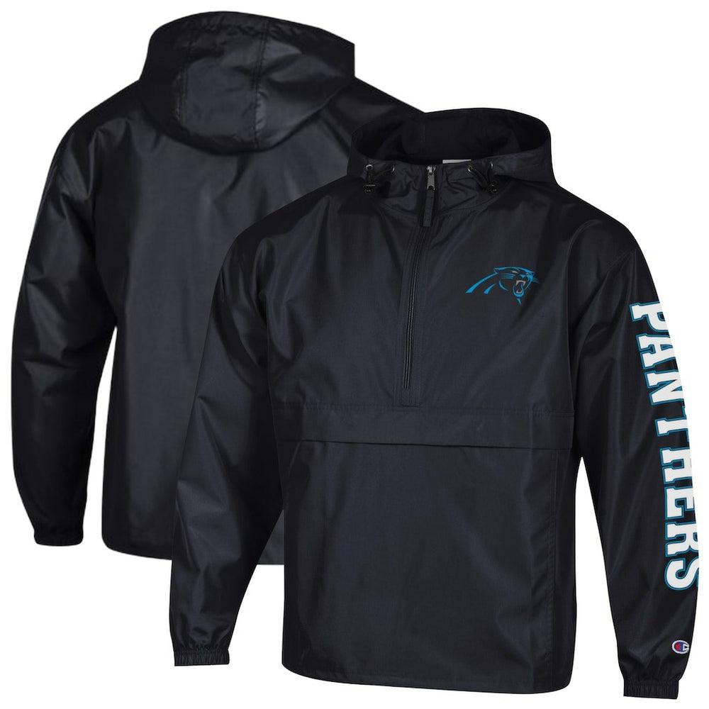 Carolina Panthers Packable Windbreaker Half-Zip Jacket | NFL Sale