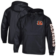 Cincinnati Bengals Packable Windbreaker Half-Zip Jacket | NFL Outlet
