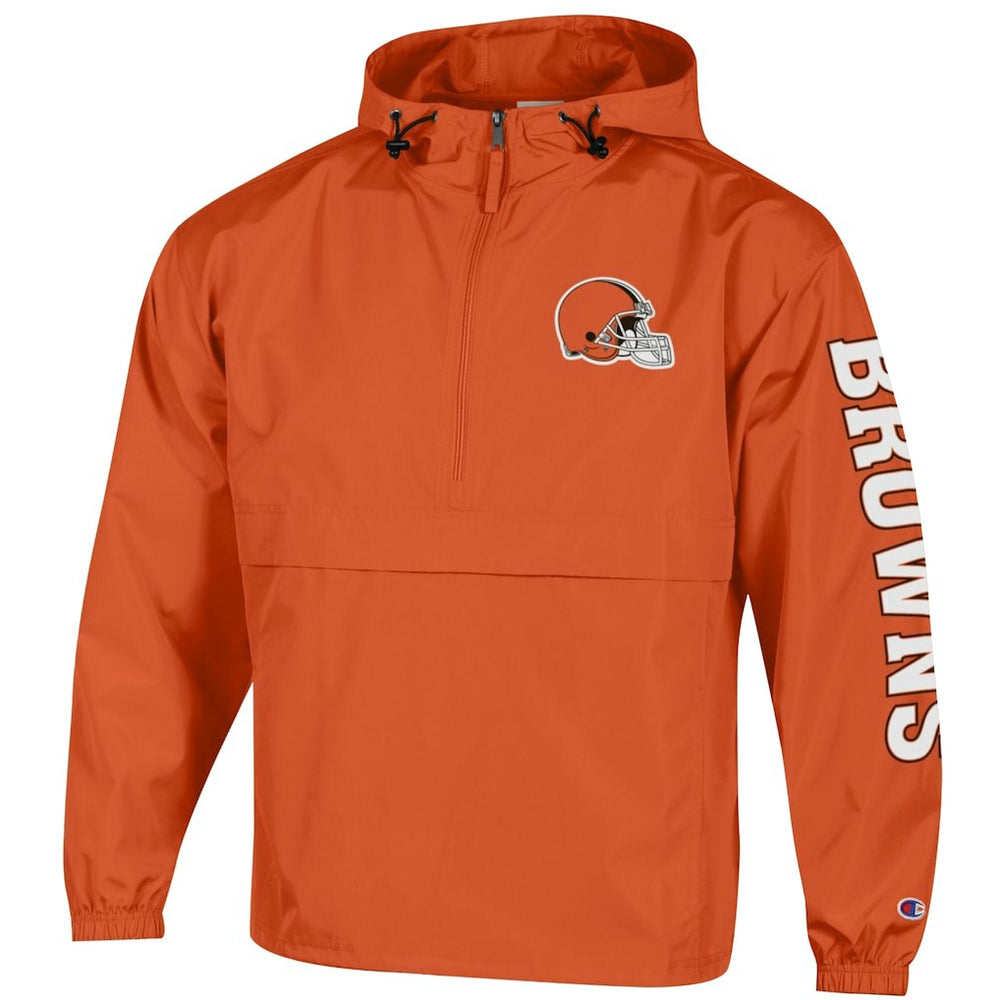Cleveland Browns Packable Windbreaker Half-Zip Jacket | NFL Discount
