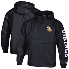 Minnesota Vikings Packable Windbreaker Half-Zip Jacket | NFL Online