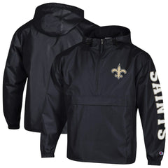 New Orleans Saints Packable Windbreaker Half-Zip Jacket | NFL US