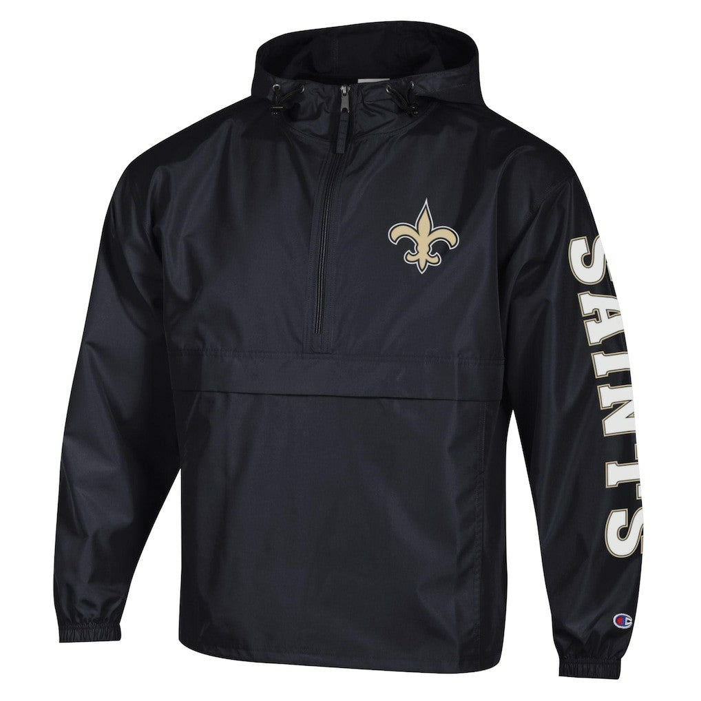 New Orleans Saints Packable Windbreaker Half-Zip Jacket | NFL US