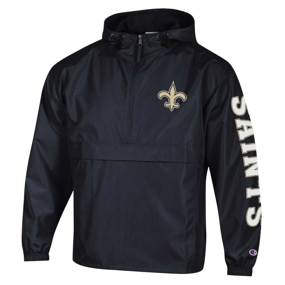 New Orleans Saints Packable Windbreaker Half-Zip Jacket | NFL US