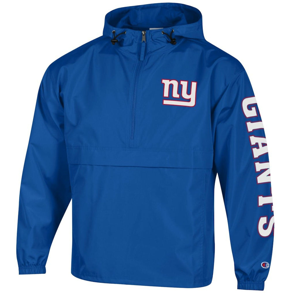 New York Giants Packable Windbreaker Half-Zip Jacket | NFL Outlet