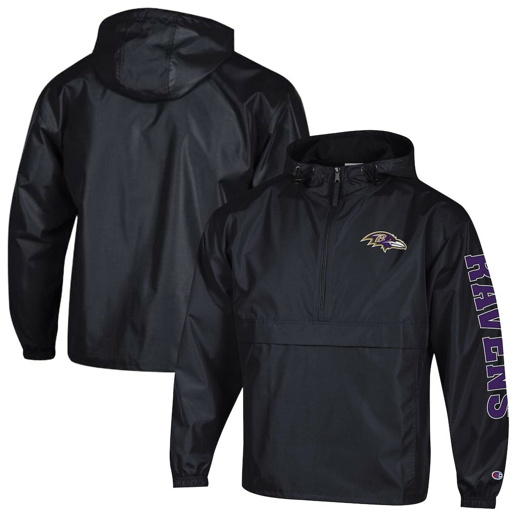 Baltimore Ravens Packable Windbreaker Half-Zip Jacket | NFL New